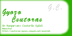 gyozo csutoras business card